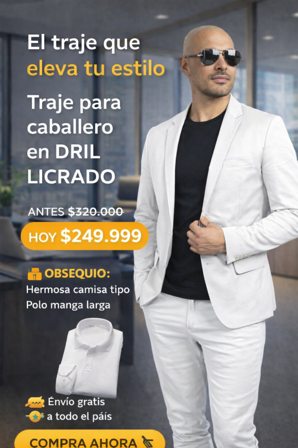 ELEGANTES TRAJES PARA CABALLERO