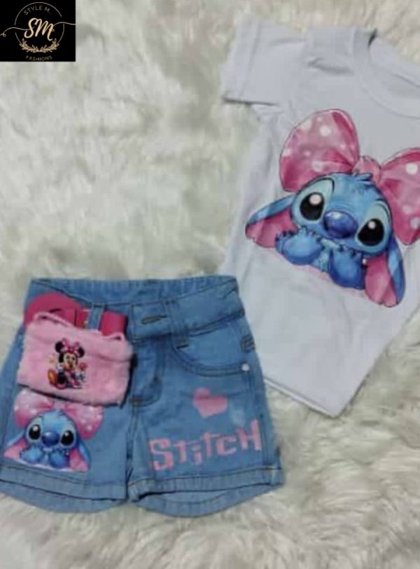 CONJUNTO DE SHORT PARA NIÑA - Imagen 4