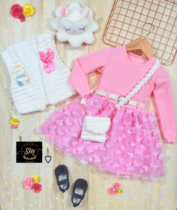 VESTIDO PELUCHE CON MARIPOSA EN 3D - Imagen 11