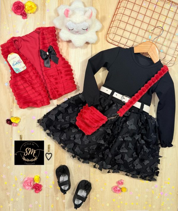 VESTIDO PELUCHE CON MARIPOSA EN 3D - Imagen 9