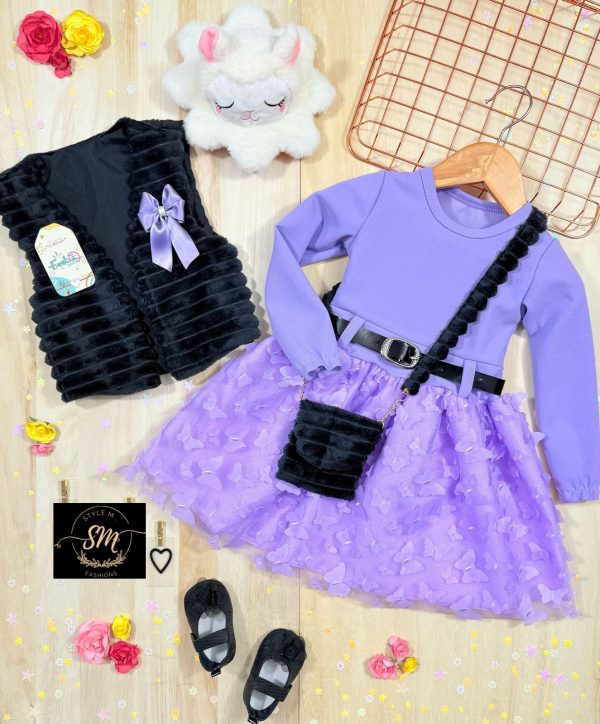 VESTIDO PELUCHE CON MARIPOSA EN 3D - Imagen 7