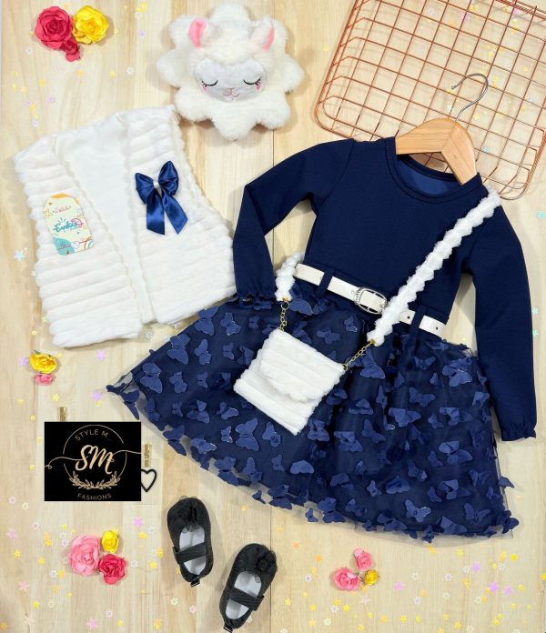 VESTIDO PELUCHE CON MARIPOSA EN 3D - Imagen 5