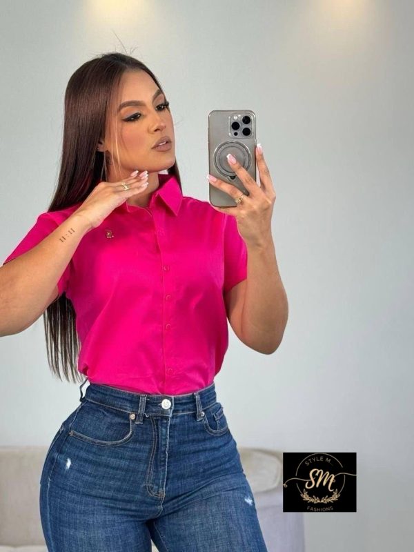 BLUSA MANGA CORTA PARA DAMA - Imagen 18