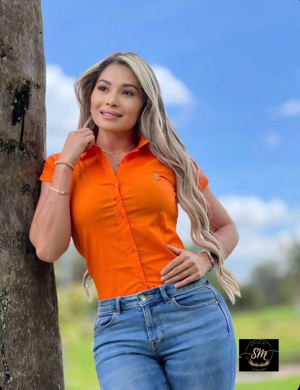 BLUSA MANGA CORTA PARA DAMA - Imagen 4