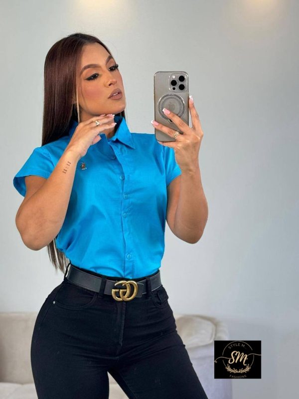BLUSA MANGA CORTA PARA DAMA - Imagen 2