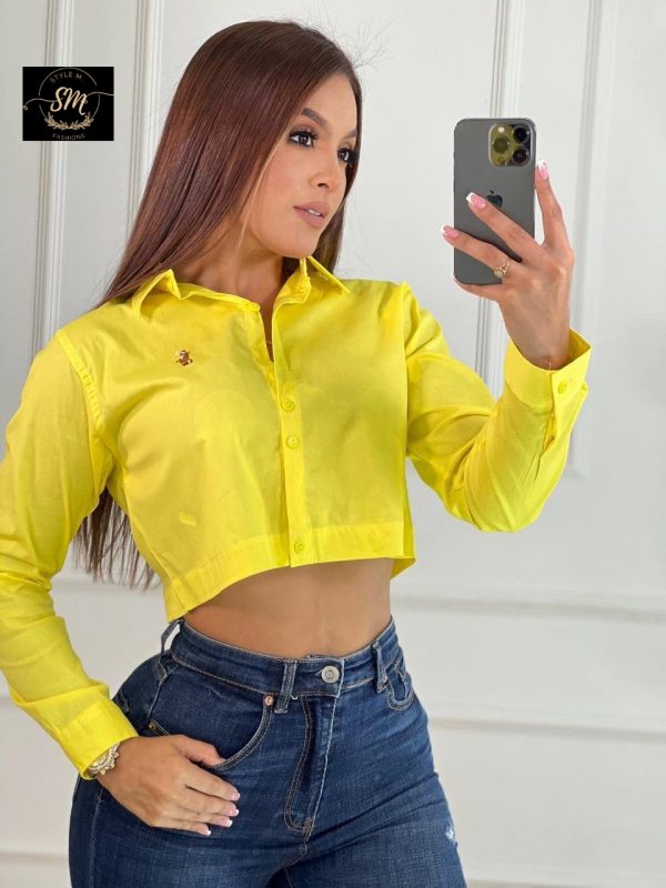 CAMISA MANGA LARGA OVERSIZE PARA DAMA - Imagen 16