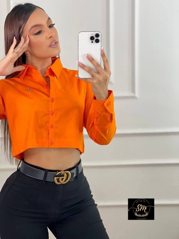 CAMISA MANGA LARGA OVERSIZE PARA DAMA