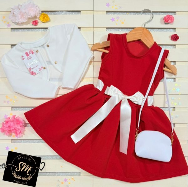 VESTIDO UNICOLOR PARA NIÑA - Imagen 5