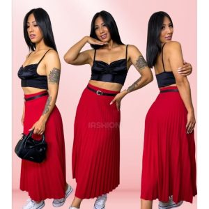 FALDA PLISADA  LARGA