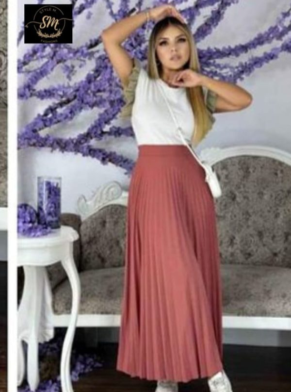 FALDA PLISADA  LARGA - Imagen 9