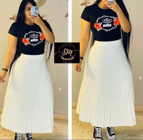 FALDA PLISADA  LARGA - Imagen 8